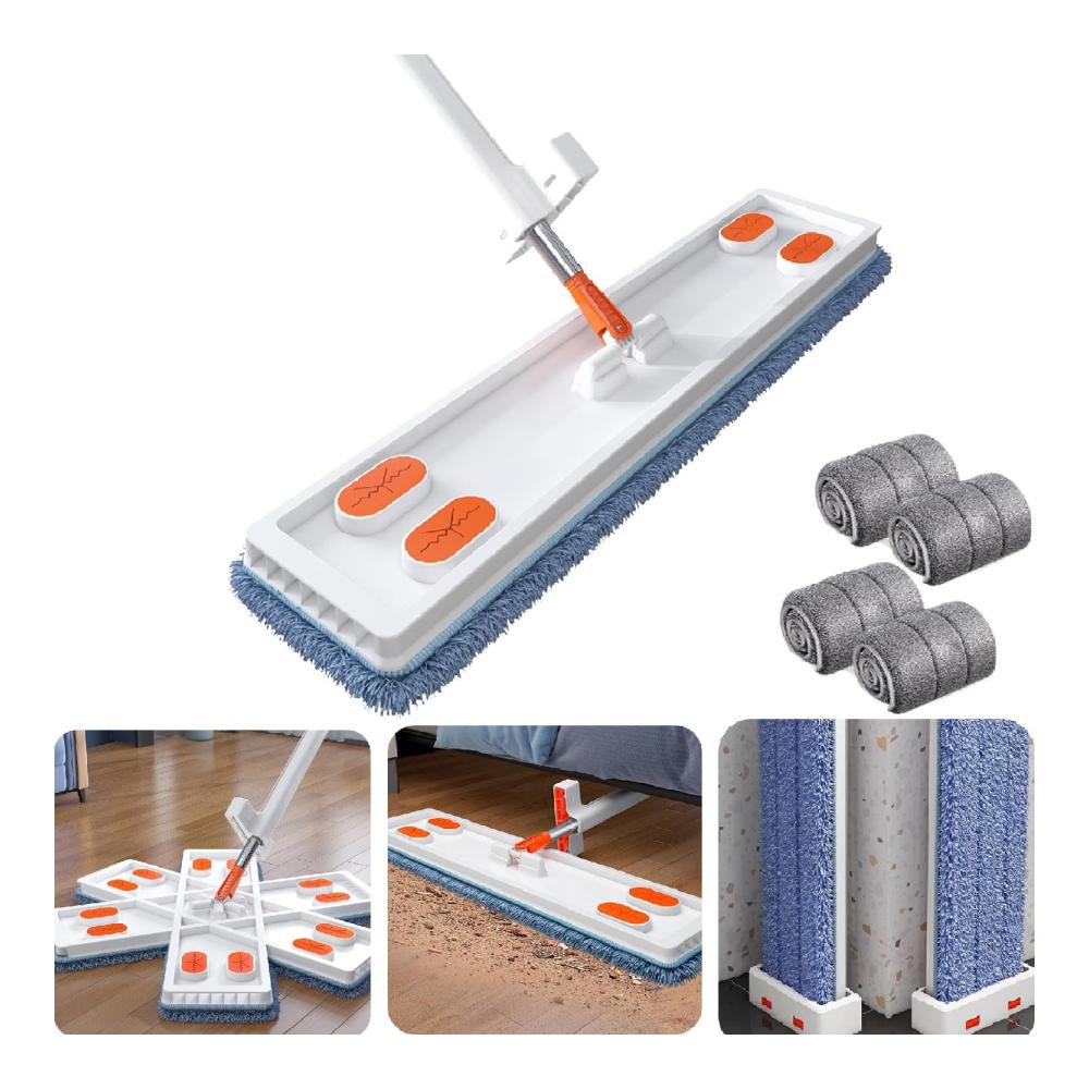 White With 4 Mop Pads