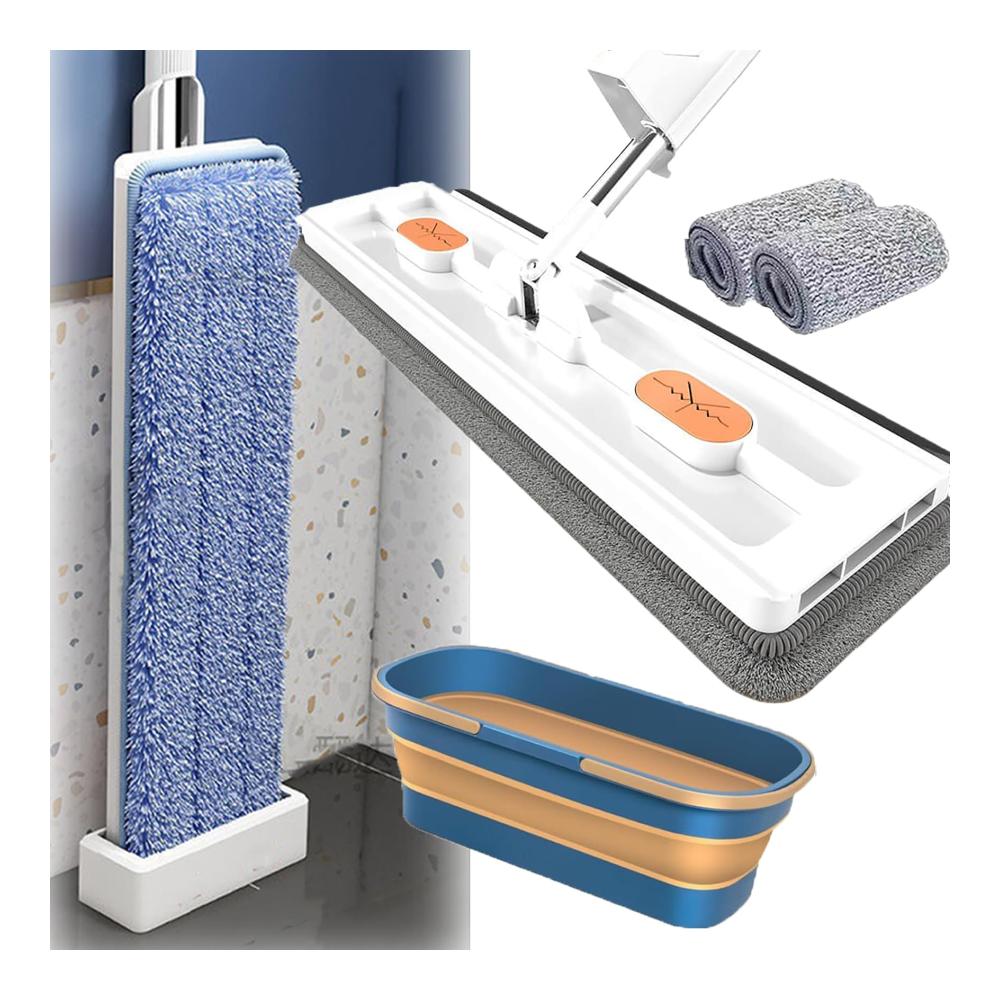 White Flat Mop Bucket
