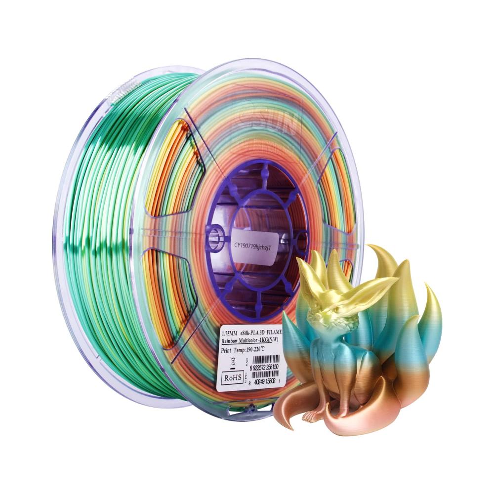 A-Seide Regenbogen Mehrfarbig