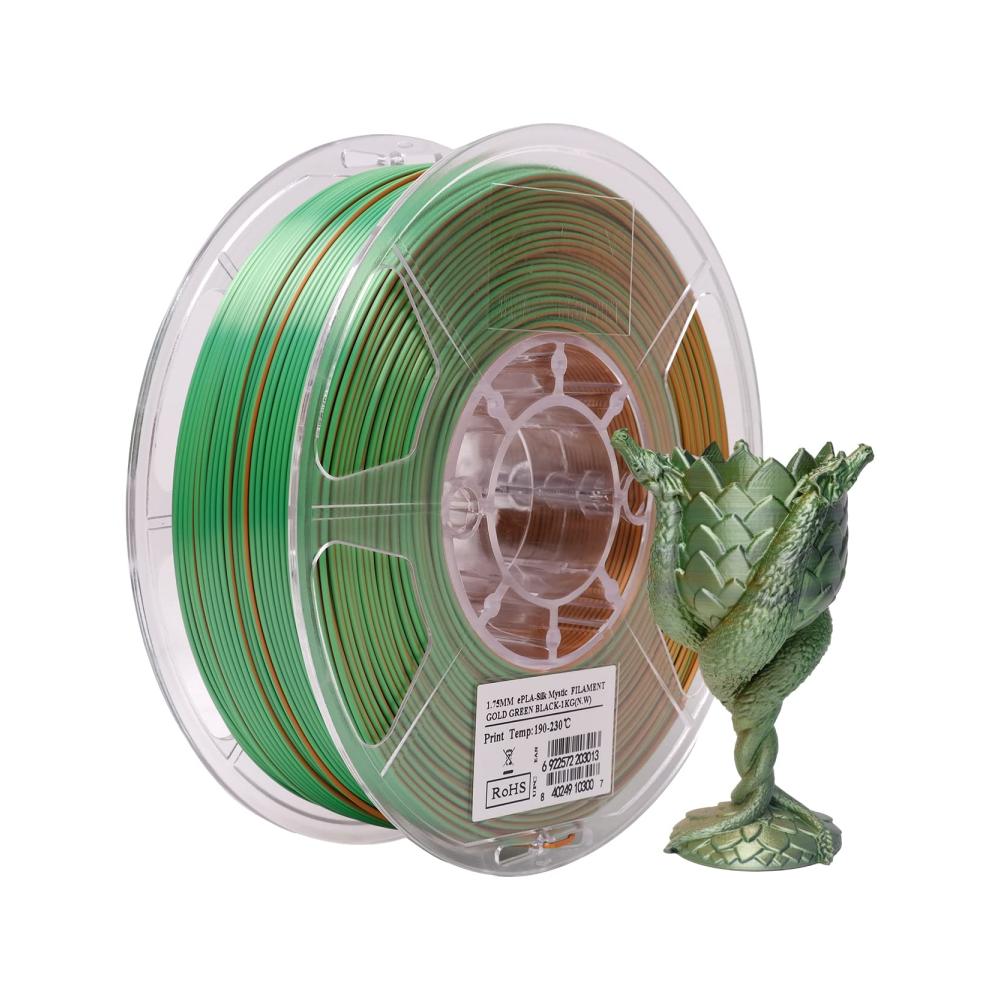 BD-Seide Gold Grün und Schwarz