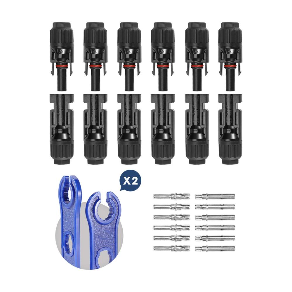6 Paar Solarstecker