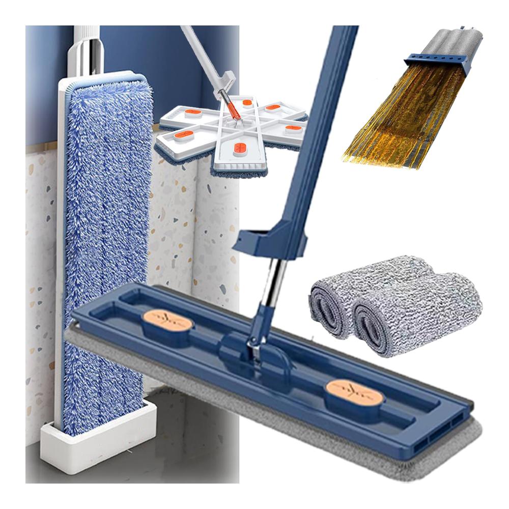Blue Flat Mop 2 Mop Head